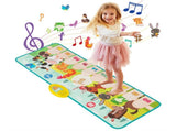 Kids Piano Play Mat with Animal Sounds - 10 Music Keys, Foldable for Outdoor Use, Soft & Easy to 42199528