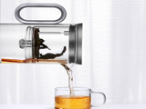 Heat-resistant glass teapot, magnetic switch, Gunmetal Black 500mL 85041937