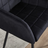 Dining Chairs Set of 1, Upholstered Kitchen Chairs with Comfortable Seat, velvet Dining Chairs with W3112P262801
