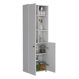 Konik 67-Inch High Storage Cabinet Kitchen Pantry With Three Doors and Three Exterior Shelves B070P173166