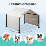 4*4*3.3FT Dog Tent for Large Gray 82302407