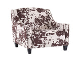 Mirod Comfy Accent Chair with Tufted Backrest, Bedroom Single Seat Arm Chair with Wooden Legs, N760P253363M