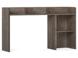 Oak Desktop Bookshelf for 27''/68.58cm Monitor, 93.9825.4073.66cm Engineered Wood Desk Hutch with 33957897