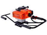 2.7HP Post Hole Digger 63cc two person handle Gas-Powered 2-Stroke Auger Digging Drill Shaft Size W465109919