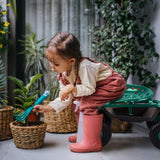 Rolling Garden Work Seat with Wheels, Garden Scooter with 360 Degree Swivel Seat Extendable Handle 82937416