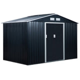 Steel Storage Shed Garden Tool house 7' x 4' White-AS 64520919
