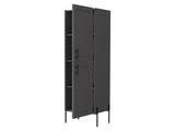 Sealy Hight Auxiliary Furniture in Melamine and 4 Shelves, Matt Gray B128P237147