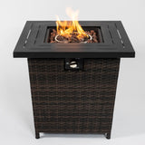 28inch Wicker Square Fire Pit Table W853102854