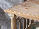 Rustic 3 - Tier Console Table with Gothic - Inspired Details, 47.24" Long Wooden Entryway Table for W2295P365031