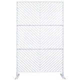Outdoor & Indoor Privacy Metal Privacy 76" H48" W, Freestanding Decorative Privacy W465P193247