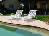 Aluminium Cast lounge chair 1pcs white W640P292968
