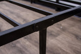 Modern Twin Steel Black Platform Foundation B047P321301