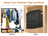 5 Pack Garment Storage Bags, 39" x 24" Non-Woven Fabric Suit Bags with Transparent Window & Front 97135920