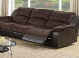 Motion Recliner Chair 1pc Glider Rocker Recliner Living Furniture Chocolate Padded Suede Living B011P205232