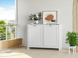 Tilted Laundry Hamper with Removable Basket, Hidden Laundry Hamper, Bathroom Laundry Hamper Storage W1706P574110