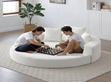 Convertible sofa couch bed,multi-functional,circular bed,adjustable Futon sofa ,No Assembly W2677P388979
