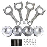 Pistons Connecting Rods 23mm Set For 2.0 TFSI Audi VW A4 Q5 Jetta GTI CAE CCTA 06H198401A 06J198401D 23950700