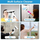 ZNTS 4 In 1 Cordless Window Vacuum Cleaner Rechargeable Glass Tile Mirror Cleaning Tool with Dual Water 75959779