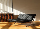 Leather Armchair, Modern Accent Chair High Back, Living Room Chairs with Metal Legs and Soft Padded, W2105P303634