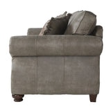 Leinster Faux Leather Upholstered Nailhead Loveseat T2574P196950