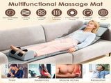 Full Body Massage Mat with Heat, 12 Massage Heads & 9 Vibration Modes, Detachable Neck & Foot 40800836