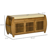 Shoe Bench with Storage Cabinets 34204150