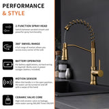 Touchless Kitchen Faucet,Hands Free Automatic Smart Kitchen Faucet W1932P149024
