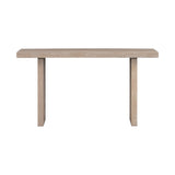 U_STYLE Uniquely Designed Oak Veneer Console Table with Distinctive Side Shapes, Suitable for N711P170550K
