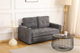 55"3 Fold Sofa,Convertible Futon Couch sleeper sofabed,Velvet linen fabric ,Perfect for Small W2791P306820