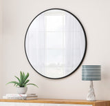 Wall Mirror 36 Inch Black Circular Mirror Metal Framed Mirror Round Vanity Mirror Dressing Mirror, W1435127088