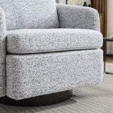31.5"W Swivel Accent Chair and Comfy Round Accent Single Sofa Chair, 360 Degree Club Chair, Lounge W1852P204917