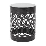 Outdoor Metal S/2 end table 73606.00BLK