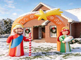 7.6FT Nativity Christmas Inflatable Arch with 7 LED Lights, Jesus Christmas Inflatable Arch 70900234