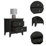 Windsor 2-Drawer Nightstand Black Wengue B06280040