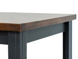 24 inch Side Table, No Assembly Required, Black and Whiskey Finish B108P160148
