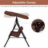 2-Seat Patio Swing Chair with awning 18991627