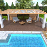Stone Style 12" Patio Deck Tiles, DIY Module Interlocking Decking Tiles Floor Tile,Easy and Quick W206P196575