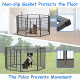 Heavy Duty Dog Pens Outdoor Dog Fence Dog Playpen for Large Dogs, 40"Dog Kennel Outdoor Pet Playpen W1422112800