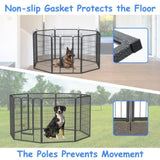 ZNTS Heavy Duty Dog Pens Outdoor Dog Fence Dog Playpen for Large Dogs, 40"Dog Kennel Outdoor Pet Playpen W1422112800