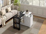 U-Can Farmhouse Lift Top Coffee Table With Barn Doors, Wood Rectangle Center Table With Large Hidden N724P351732K