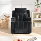 ZNTS Kids Chair, Kids Upholstered Couch with Two Cup Holder, Footrest, Backrest, Toddlers Velvet W2297P155393