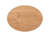 Kenzie 19.5" Fluted Pillar Round Accent Side Table, Light Natural Brown Rubberwood B2719P280165