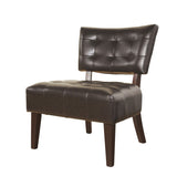 Roundhill Furniture Blended Leather Tufted Accent Chair with Oversized Seating, Brown T2574P172744