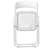 10 Pack Plastic Folding Chairs, Stackable Commercial Chairs, Portable Event Seats Indoor Outdoor for 43466408