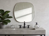30x40 in Silver Metal Framed Oval Vanity Bathrrom Mirror for Wall W2203P476483