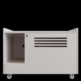 White Cat Litter Box Enclosure,Hidden Litter Box Furniture with top side fence,Wooden Pet House Side W3166P266380