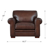 Brookfield Top Grain Leather Chair B2705P211771