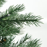 HOMCOM 6ft Tall Prelit Artificial Christmas Tree Holiday Dcor with 2328 Branches, 400 Warm White W2225137786