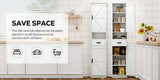 69" H Tall Bathroom Storage Cabinet with 2 Barn Doors and 1 Drawer, Narrow Storage Unit, Adjustable W2386P207759