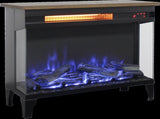 24 inch three sided glass electric fireplace with feet W1769P264255